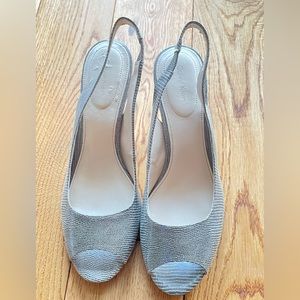 Calvin Klein snakeskin heels